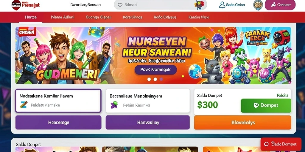 Tampilan awal yang menarik dan ramah pengguna.