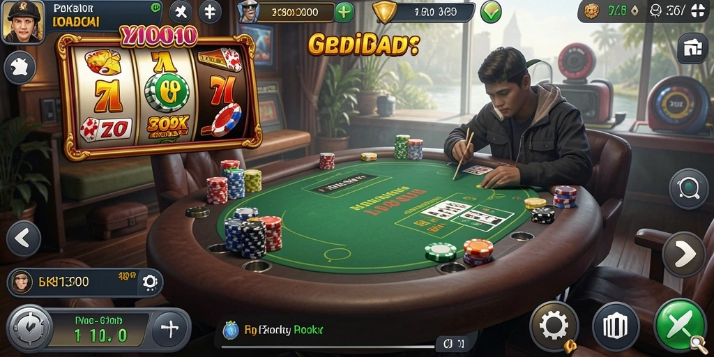 Tampilan menu utama D200M yang memukau.