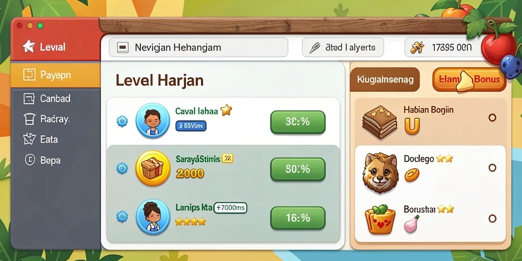 Screenshot memperlihatkan mode permainan yang menarik.